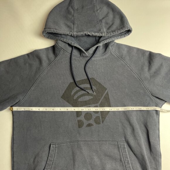 Mountain Hardwear Hoodie Sweatshirt Men's Size SMall Big LOGO Hoody Blue/Grey - Picture 8 of 13